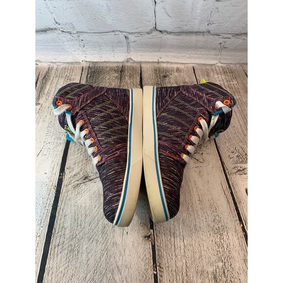 OP OCEAN PACIFIC Unisex Kids Multicolor High Top Sneakers / Size: 2 - Picture 3 of 9